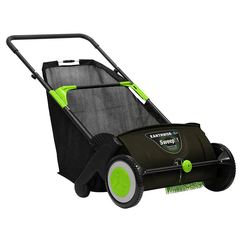 Best 21-Inch Large Push Lawn Grass Sweeper With 26 Gal Hopper Bag - image 6