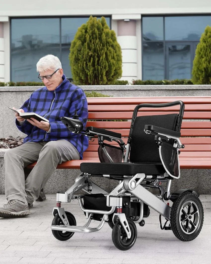 Electric Wheelchair,25 Miles Longer Range, Foldable Power Wheelchair for Adults Seniors,500W Dual Motors,Compact Motorized Wheelchair All Terrain,Intelligent Folding, Travel Size - image 1