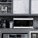 Galanz 1.1 cu ft 1000W Countertop Microwave Oven in White with One Touch Express Cooking - image 6