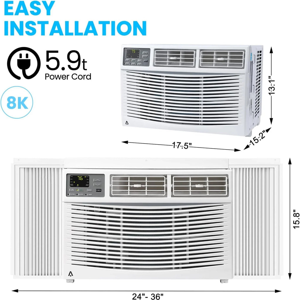 Garvee 5000 BTU Window Air Conditioner, Fast Cooling for Rooms up to 150 Sq. Ft, Window Ac Unit with 7 Level - image 21