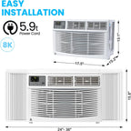 Garvee 5000 BTU Window Air Conditioner, Fast Cooling for Rooms up to 150 Sq. Ft, Window Ac Unit with 7 Level - image 21