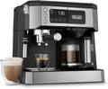 De'Longhi UPGRADED All-in-One Combination Coffee Maker & Espresso Machine + Advanced Adjustable Milk Frother for Cappuccino & Latte + Glass Coffee Pot 10-Cup, COM532M black - image 1