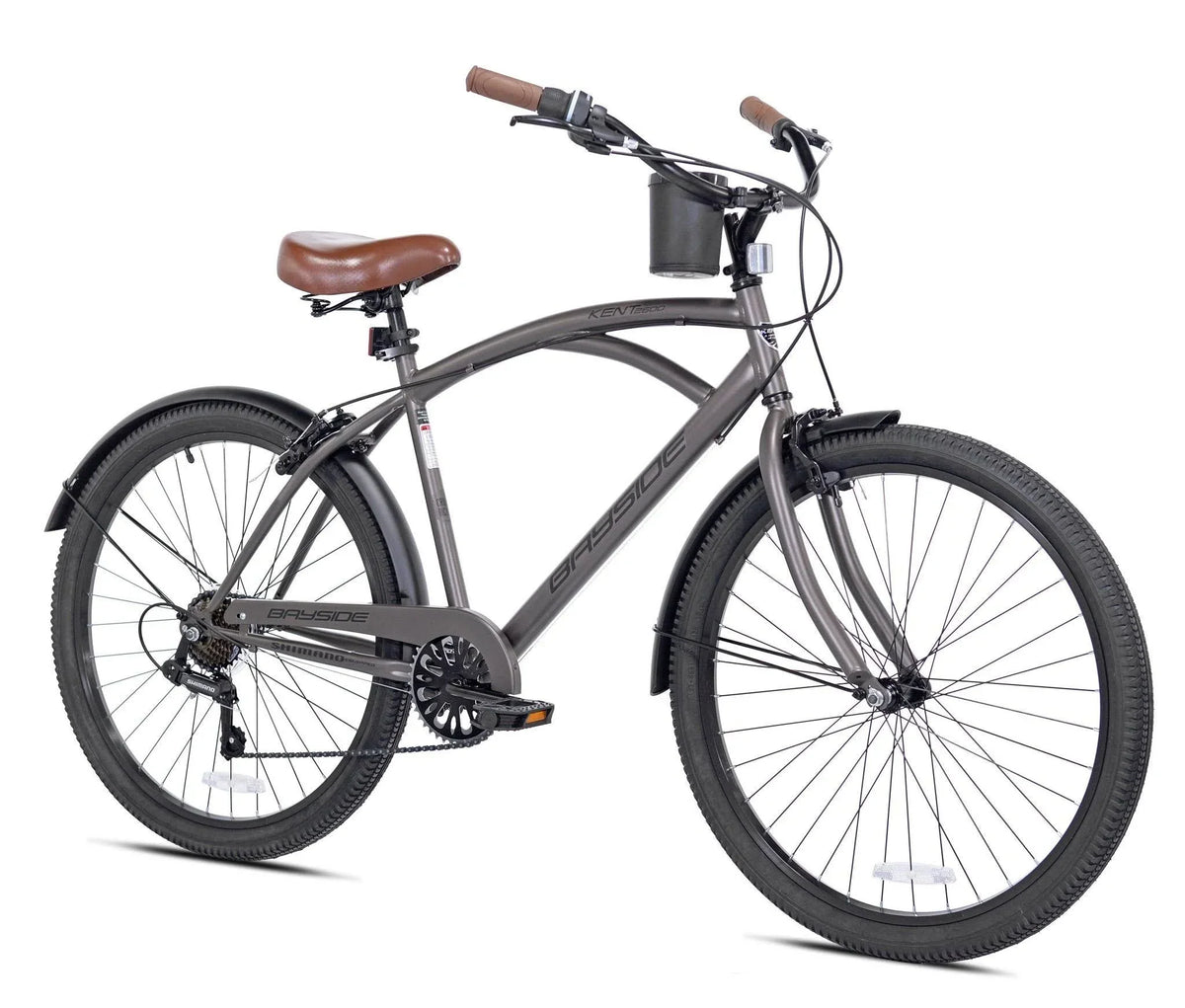 Kent 26 in. Bayside Men's Cruiser Bike Satin Cocoa - image 2