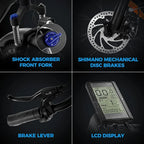 Outdoor electric bike with 48V / 15Ah lithium battery - image 4