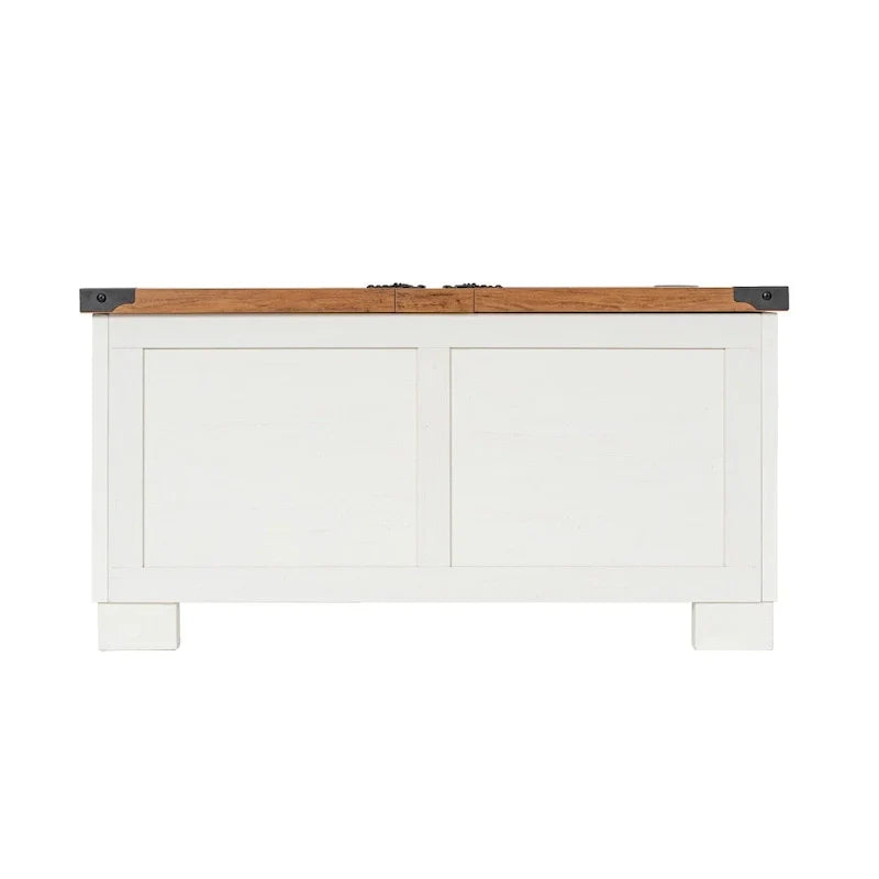 Contemporary Farmhouse Coffee Table Featuring Concealed Storage - image 12