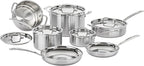 MultiClad Pro Stainless-Steel Cookware 13-Piece Cookware Set, Silver - image 1