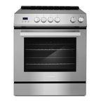 Cosmo 30 in. Stellar Collection 5.0 cu. ft. Electric Range with 4 Burner Glass Cooktop and Convection Oven in Stainless Steel - image 1