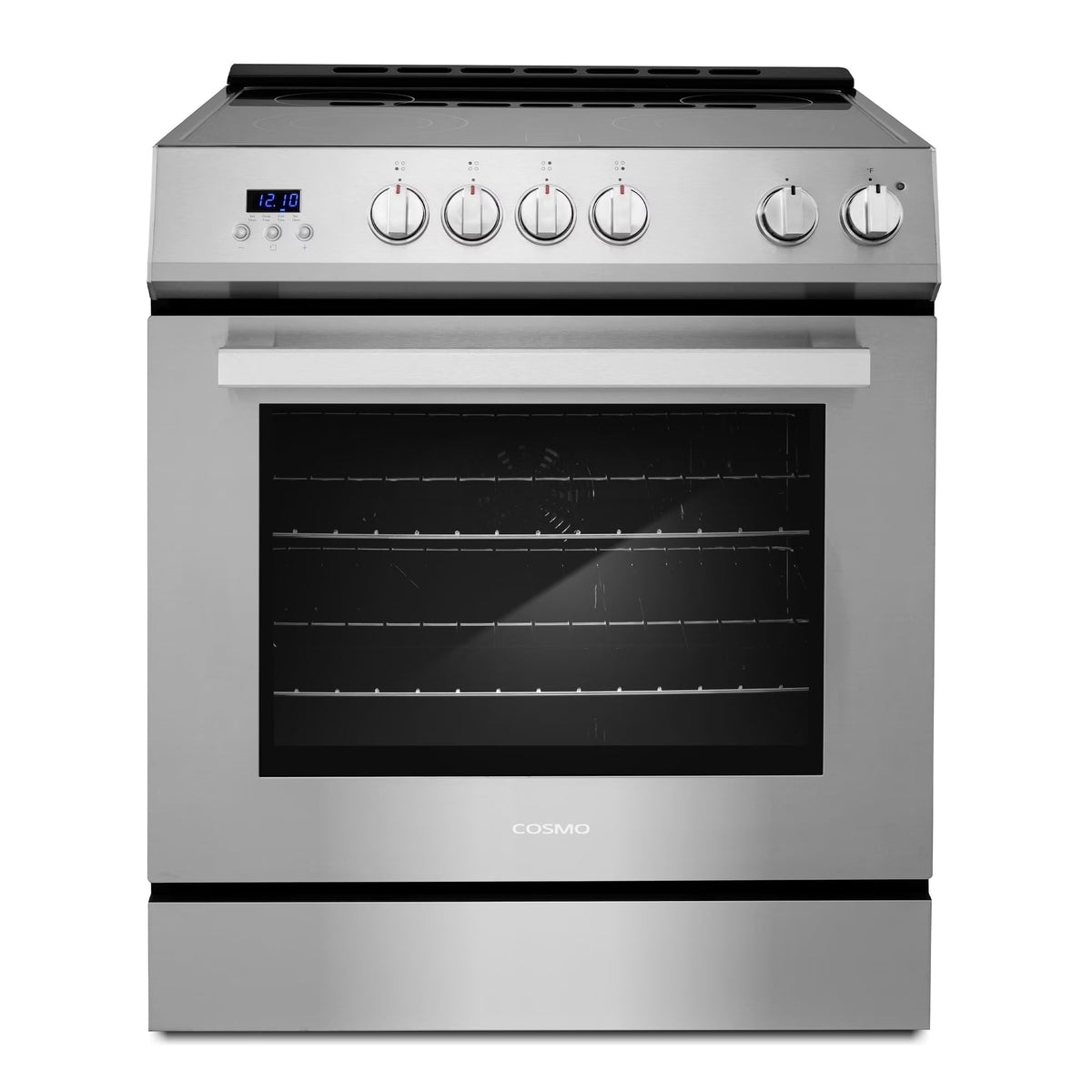 Cosmo 30 in. Stellar Collection 5.0 cu. ft. Electric Range with 4 Burner Glass Cooktop and Convection Oven in Stainless Steel - image 1