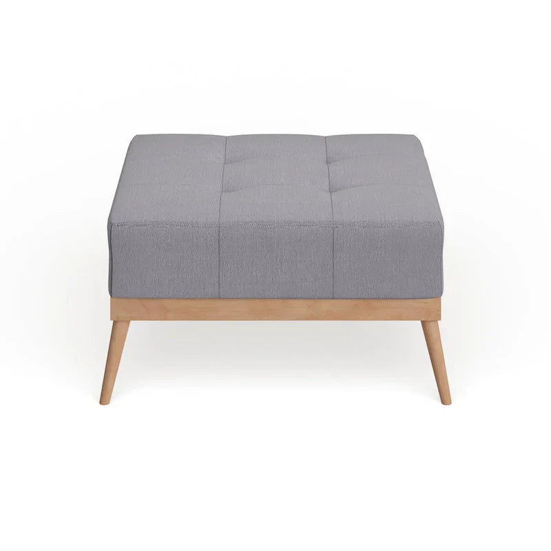 Christopher Knight Home Carson Lund Mid-Century Tufted Fabric Square Ottoman - image 5