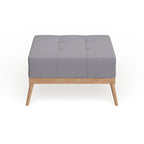 Christopher Knight Home Carson Lund Mid-Century Tufted Fabric Square Ottoman - image 5