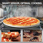 Toshiba Air Fryer Combo 4 in 1 Countertop Microwave Oven, Smart Sensor, Convection, Mute Function, Position Memory 13.6" Turntable, 1.5 Cu Ft, 1000W, Silver, ML EC42P(SS): Home & Kitchen - image 4