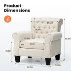 Pellebant Contemporary Club Armchair - Stylish Accent Chair for Living Room - image 26