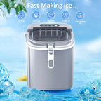 Nugget Ice Makers Countertop, Pebble Ice Machine with Chewable Pellet Ice, 34Lbs/24H, Self-Cleaning, Sonic Ice, One-Click Operation, for Kitchen,Office Stainless Steel Black - image 14