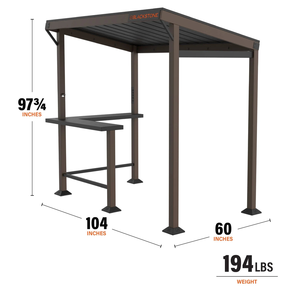 Blackstone 5' x 8' Outdoor Griddle/Grill Pavilion Grill Gazebo - image 8