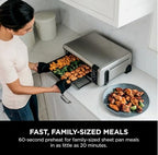 Ninja Foodi 9 in 1 Digital Air Fry Oven, Convection Oven, Toaster, Air Fryer with Flip Away Storage, Air Roast, Bake, Broil, Dehydrate, Reheat, Stainless Steel (102A) : Home & Kitchen - image 5
