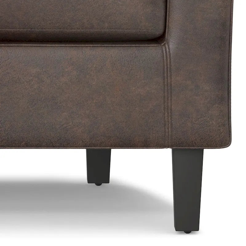 Modern Tub Accent Chair with Upholstered Seat and Wooden Legs - image 34