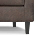 Modern Tub Accent Chair with Upholstered Seat and Wooden Legs - image 34