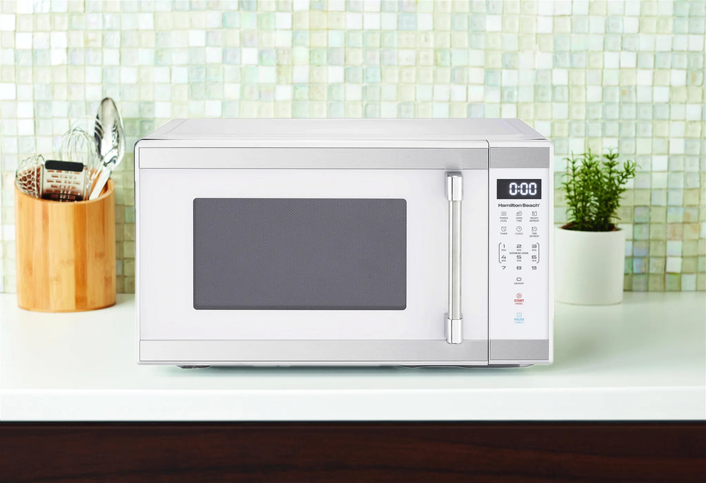 Hamilton Beach 1.1 Cu. Ft. Countertop Microwave Oven, 1000 Watts, White Stainless Steel - image 10