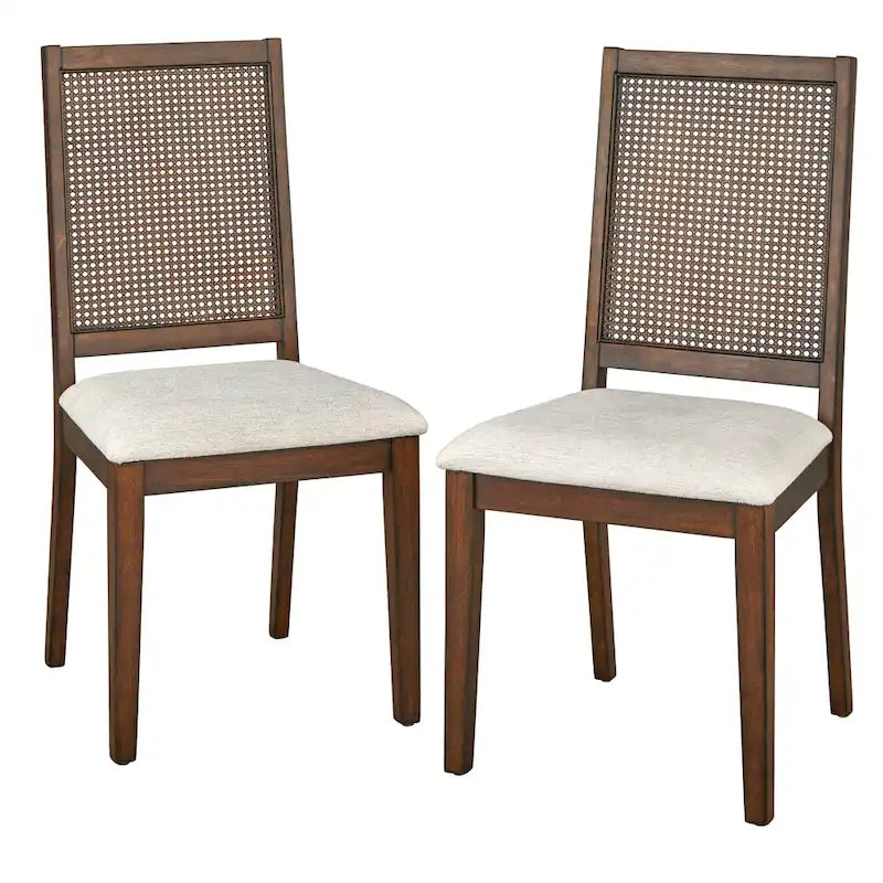 Set of 2 Westbury Solid Wood Cane Dining Chairs by Simple Living - image 3
