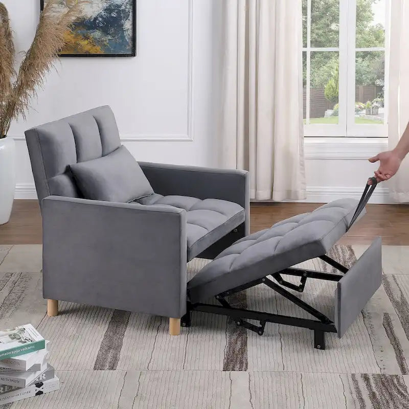 Versatile Sleeper Chair with Removable Pillow - image 11