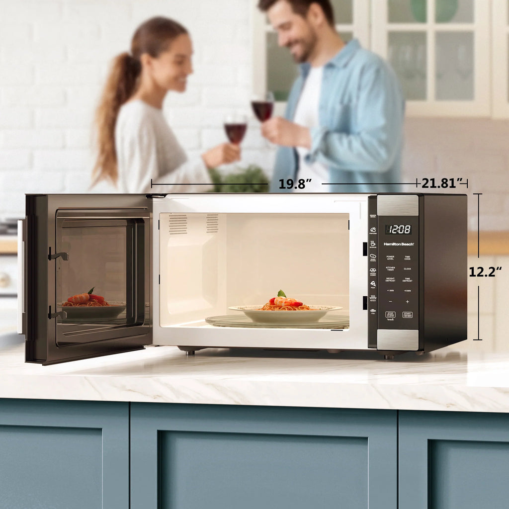 Hamilton Beach 1.6 cu ft Sensor Cook Countertop Microwave Oven in Stainless Steel - image 4
