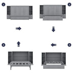 Murphy Wall Bed with Storage Shelves Drawers and USB Charging - image 3