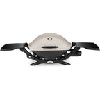 Weber Q 2200 Portable Gas Grill, 1-Burner, Titanium, 12,000 BTU, 280 sq in Cooking Area - image 1
