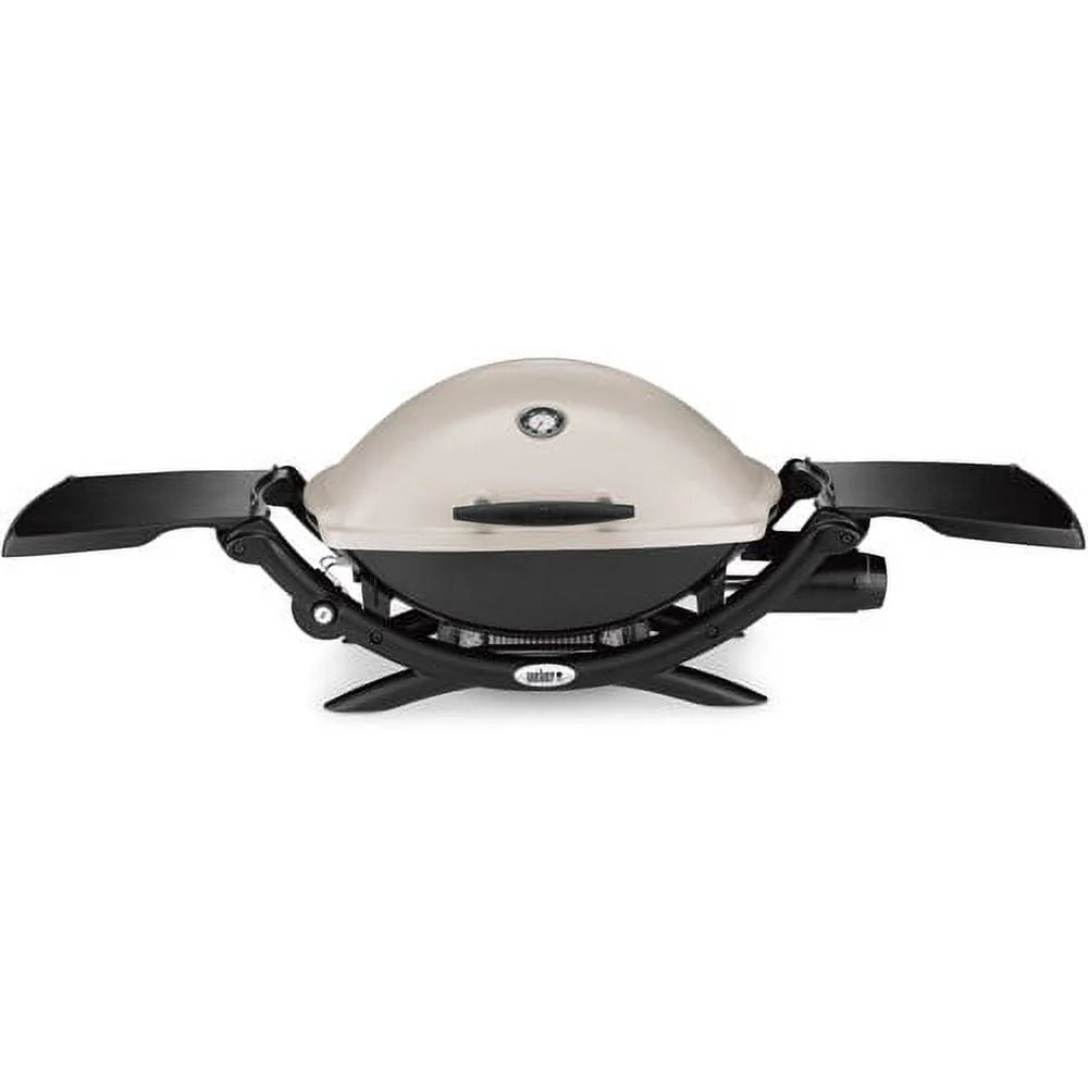 Weber Q 2200 Portable Gas Grill, 1-Burner, Titanium, 12,000 BTU, 280 sq in Cooking Area - image 1