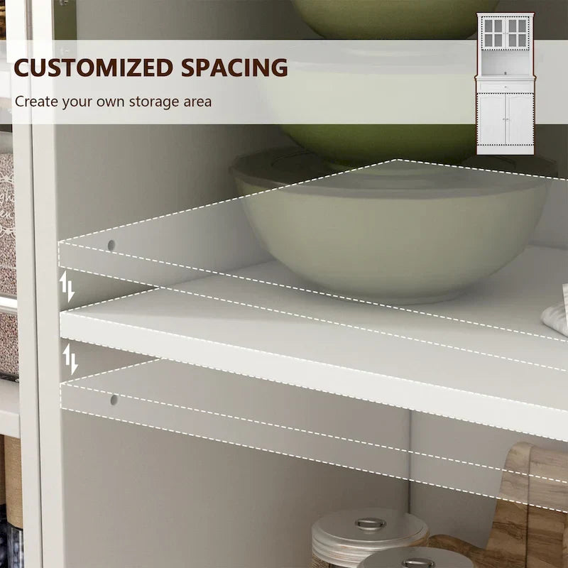 Spacious Kitchen Cabinet with Microwave Space - 30W x 69.3H - image 10