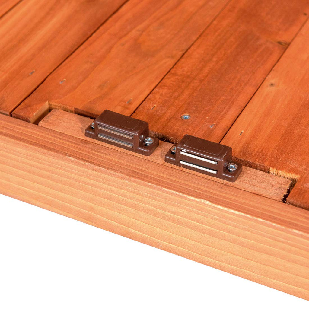 Outdoor Garden Patio Wooden Storage Cabinet Furniture Waterproof Tool Shed - image 3