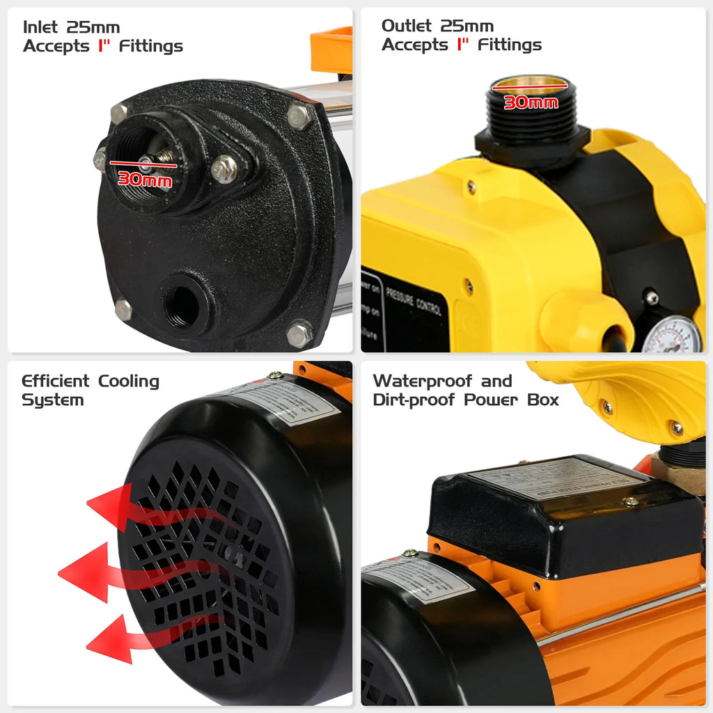 2500W Water Pump With Pressure Controller - image 5