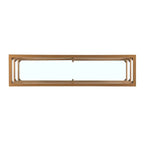 Jensen Gold Metal Console Table with Glass Shelves by SEI Furniture - Narrow Design - image 7