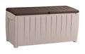 Novel Plastic Deck Storage Container Box Outdoor Patio Furniture 90 Gal, Brown - image 1
