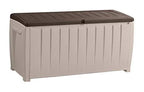 Novel Plastic Deck Storage Container Box Outdoor Patio Furniture 90 Gal, Brown - image 1