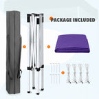 EAGLE PEAK 5x5 Pop up Canopy Tent Instant Outdoor Canopy Easy Set - up Straight Leg Folding Shelter（blue） - image 41