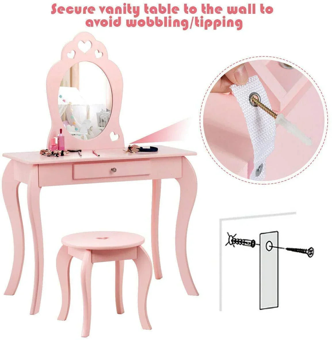 Fireflowery Vanity Detachable Princess Pretend - image 4