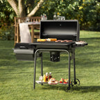 Devoko Charcoal Grill, Outdoor BBQ Grill with Offset Smoker and Side Table for Garden and Parties - image 6