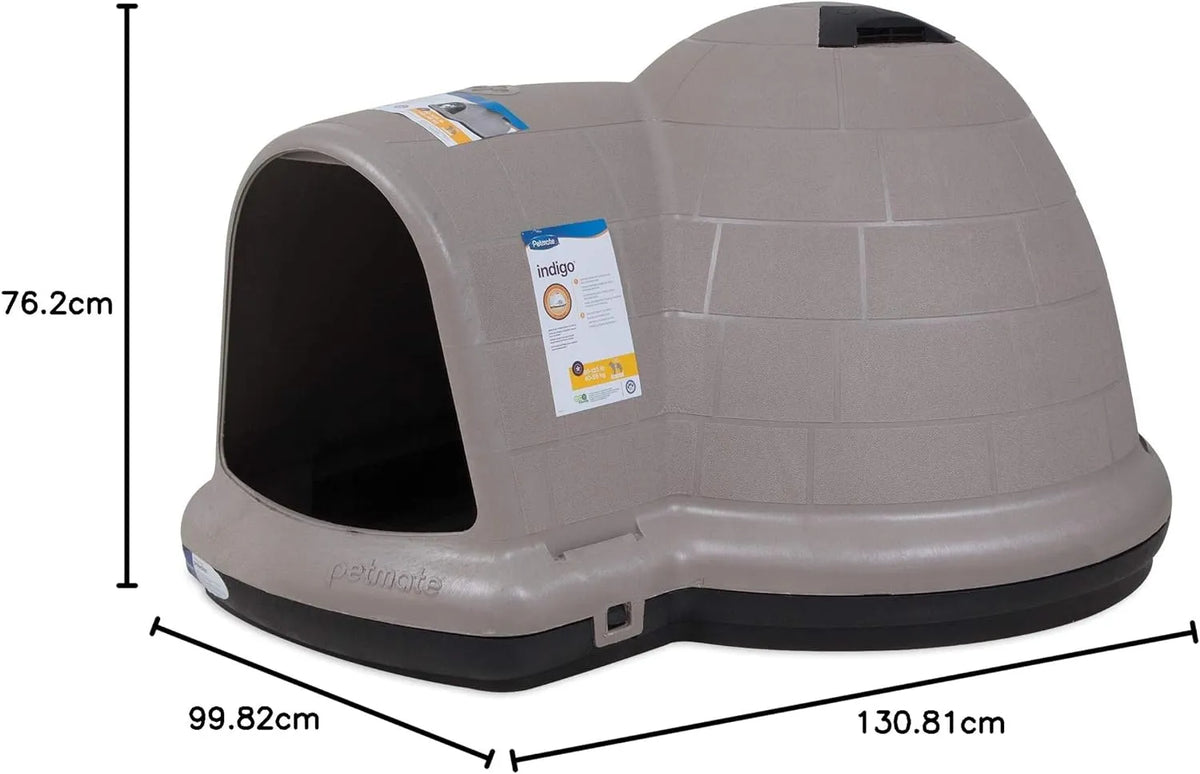 Petmate Indigo Dog House (Igloo Dog House. Made in USA with 90% Recycled Materials. All-Weather Protection Pet - image 29