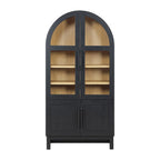 Better Homes & Gardens Juliet Kitchen Rounded Arch Cabinet, Rich Black - image 8