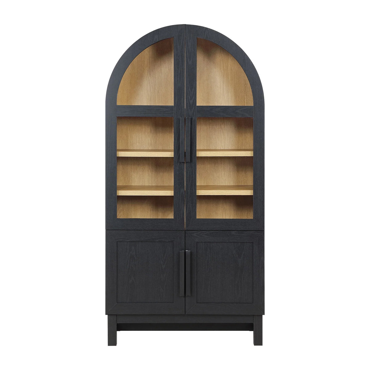 Better Homes & Gardens Juliet Kitchen Rounded Arch Cabinet, Rich Black - image 8