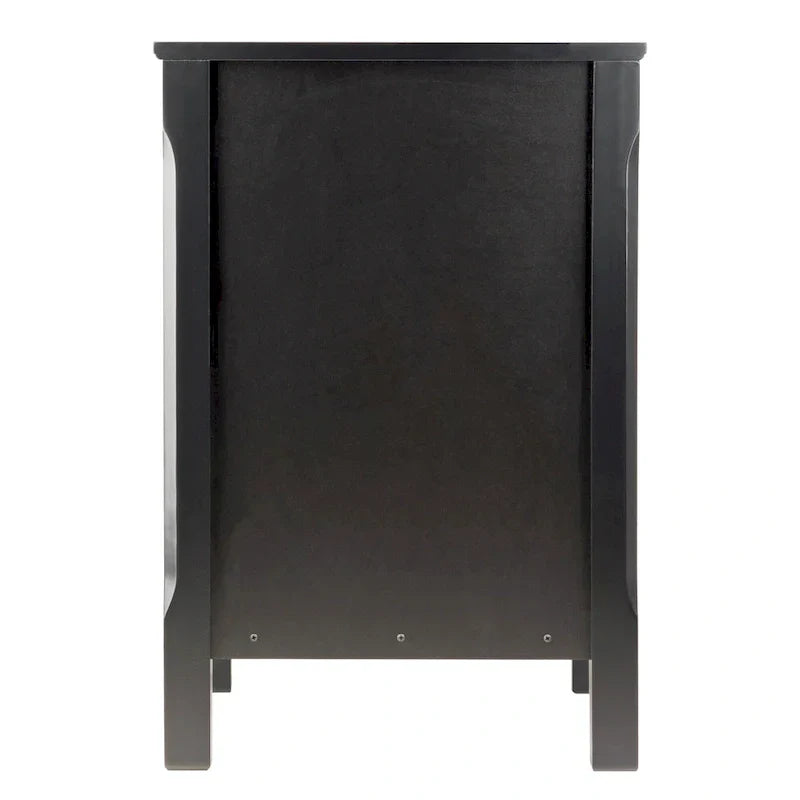 Elegant Black Wooden Nightstand with 3 Generous Storage Drawers - Dimensions: 15.75L x 15.75W x 23.63H - image 13