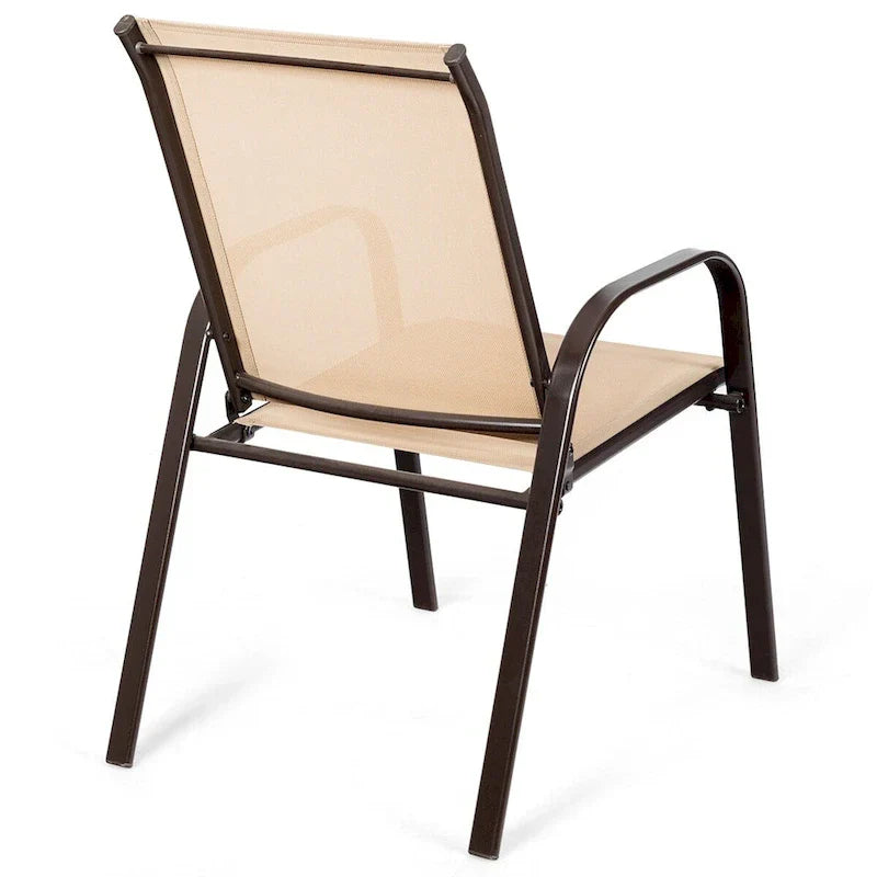Costway Set of 4 Patio Chairs with Armrests for Garden and Deck - View Details - image 30