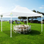 HOTEEL 10x15 Heavy Duty Canopy Tent ,Pop up Canopy for Parties Wedding,Commercial Easy up Gazebo with Roller Bag,UV 50+ &,White - image 1