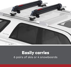 Yakima PowderHound 6 Ski & Snowboard MountRides Quietly Black - image 2