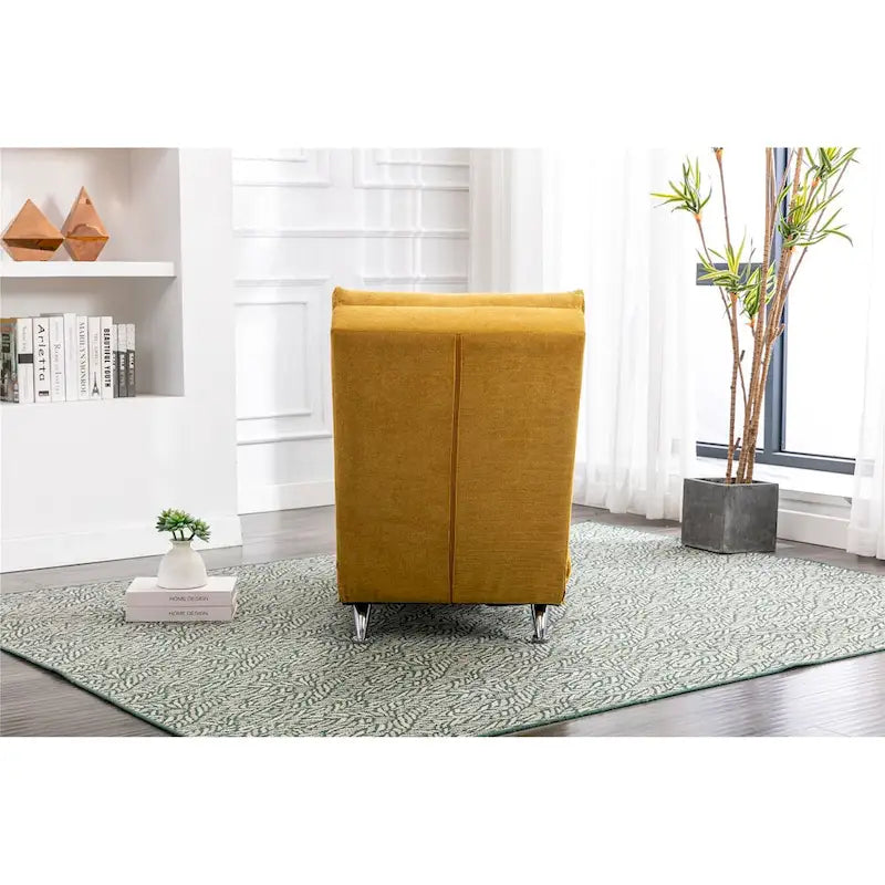 Linen Indoor Chaise Lounge Chair - Dimensions: 58.27" x 21.65" x 34.25" - image 3