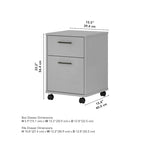 Bush Furniture Key West Mobile File Cabinet with 2 Drawers - image 37