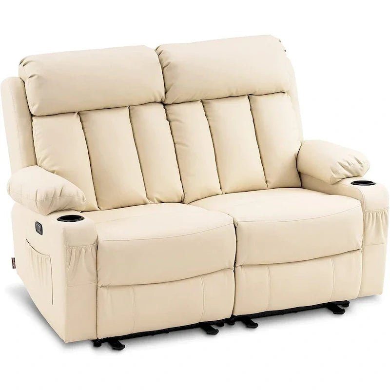 MCombo Faux Leather Electric Reclining Sofa with Heat and Massage - Models 6095/6075/6077 - image 12
