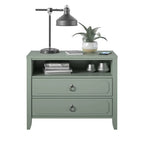 Drawer Nightstand, Green - image 4
