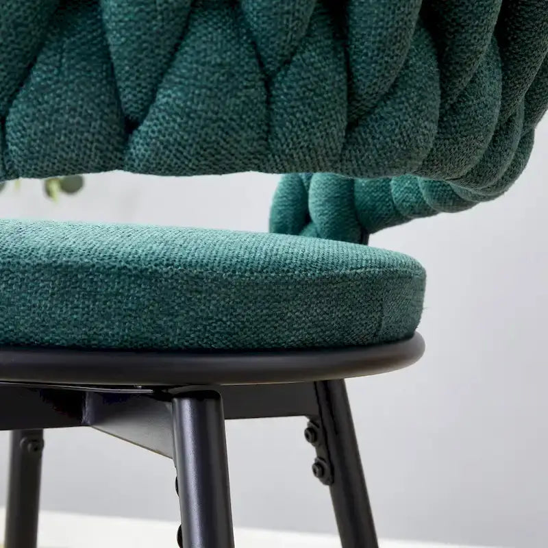 Pair of Swivel Bar Stools with Comfortable Linen Cushions - Counter Height Seating for Kitchen Islands, Dining Areas, or Pubs - image 12