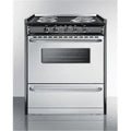 30 in. Slide-In Electric Range with Stainless Steel Doors & Black Porcelain Top, Replaces TEM230R - image 1